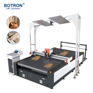 CNC Automatic Oscillating Knife Leather Cutting Machine for Sofa Bag Industries Production